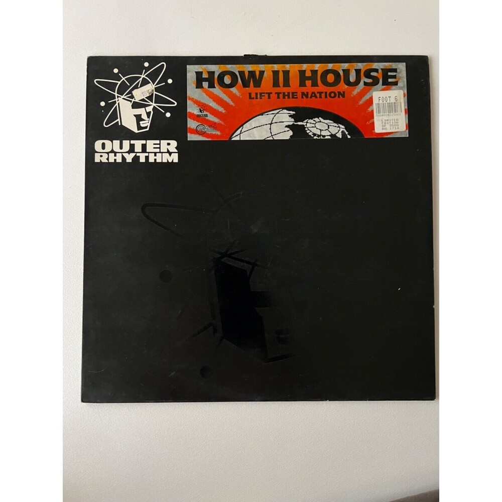 How II House Lift The Nation 12" Single Outer Rhythm FOOT 6 Numbered 1714 VG+